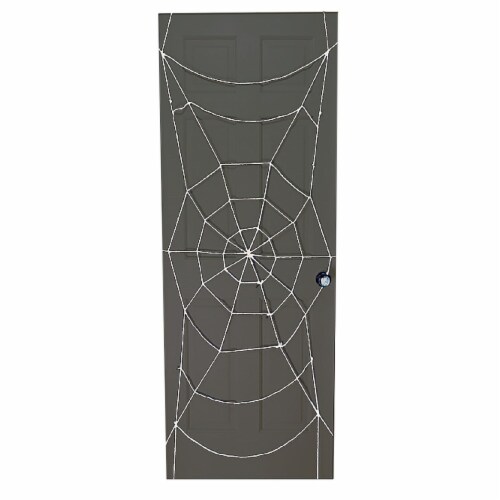 Holiday Home Spider Web Door Cover - White Perspective: front