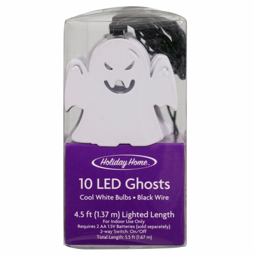 Holiday Home® LED Halloween Ghost Metal Lights Perspective: front