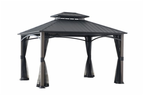 HD Designs Outdoors Hardtop Gazebo Perspective: front