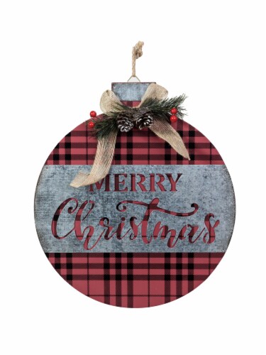Beautiful Red/Black Ornament Sign Perspective: front