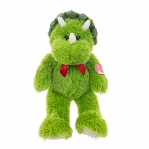 Holiday Home Green Dinosaur Plush Perspective: front