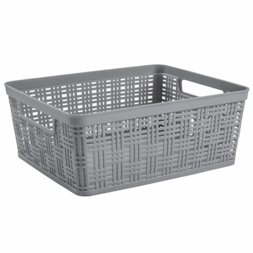 Everyday Living Gray Medium Wicker Basket Perspective: front