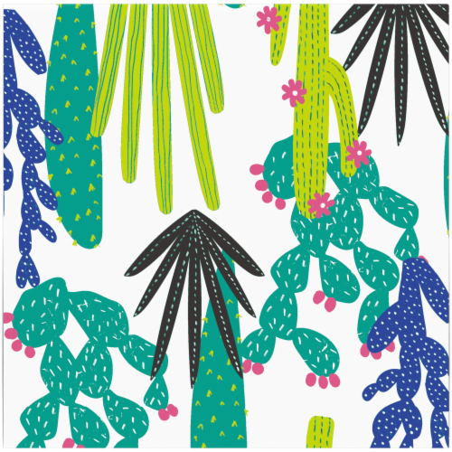 Kroger® Entertainment Essentials Cactus Beverage Napkins Perspective: front