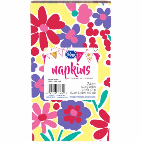 Kroger® Entertainment Essentials Garden Bouquet Napkins Perspective: front