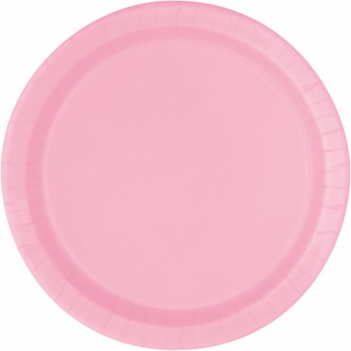 Kroger® Entertainment Essentials Paper Plates - Lovely Pink Perspective: front