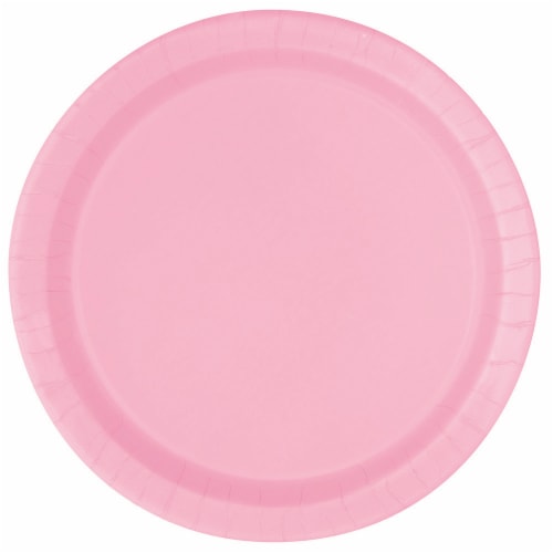 Kroger® Entertainment Essentials Paper Plates - Lovely Pink Perspective: front