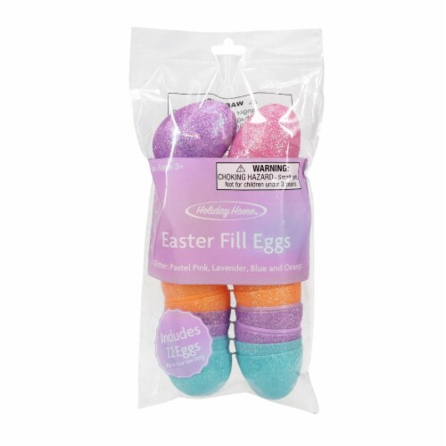 Holiday Home® Glitter Easter Eggs - Pastel Perspective: front