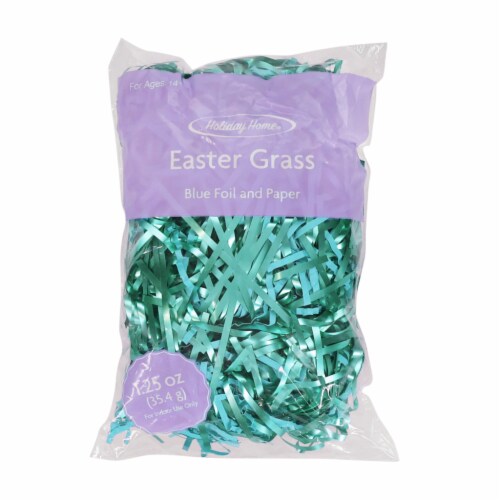 Holiday Home® Blue Matte Foil Grass Perspective: front