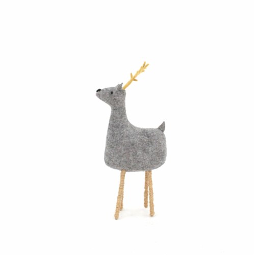 Holiday Home Small Felt Deer Holiday Decor Perspective: front