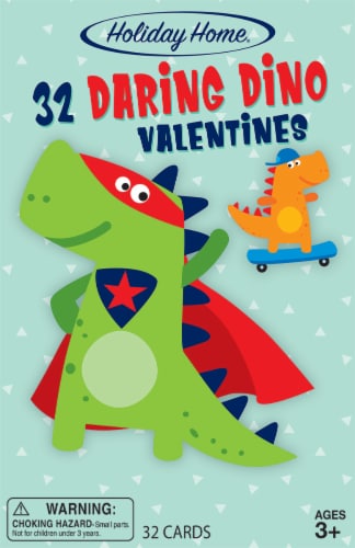 Holiday Home® Daring Dino Valentine's Exchange Cards Perspective: front
