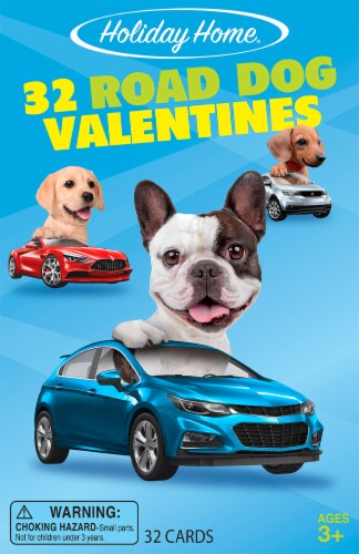 Holiday Home® Road Dogs Valentine's Exchange Cards Perspective: front