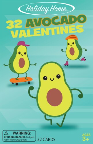 Holiday Home® Avocado Valentine's Exchange Cards Perspective: front