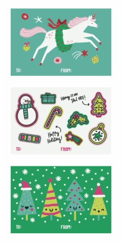 Holiday Home Gift Tags in Holly Joly 15 ct Perspective: front
