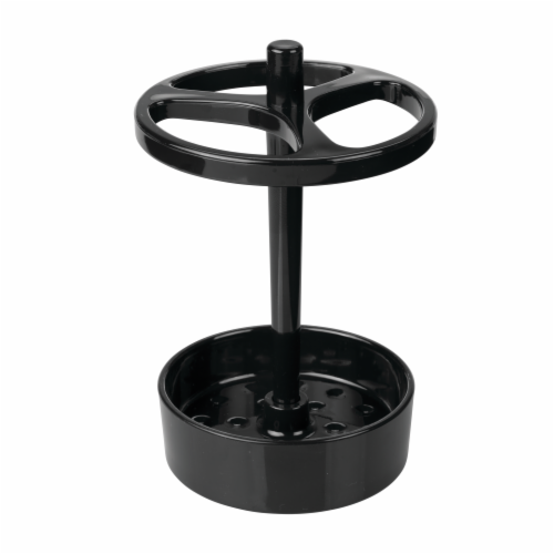 Everyday Living Fashion Toothbrush Holder - Jet Black Perspective: front
