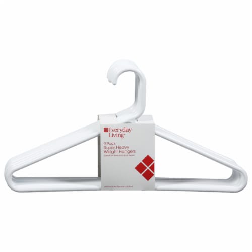 Everyday Living Heavyweight Hangers - White, 9 pk - Kroger