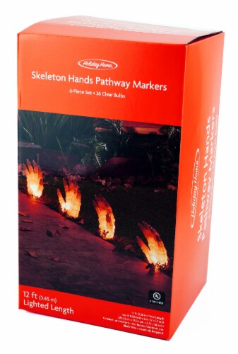 Holiday Home® Skeleton Hands Pathway Markers Perspective: front