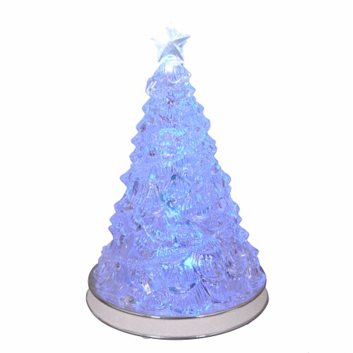 Holiday Home Acrylic Christmas Tree - Light Blue Perspective: front