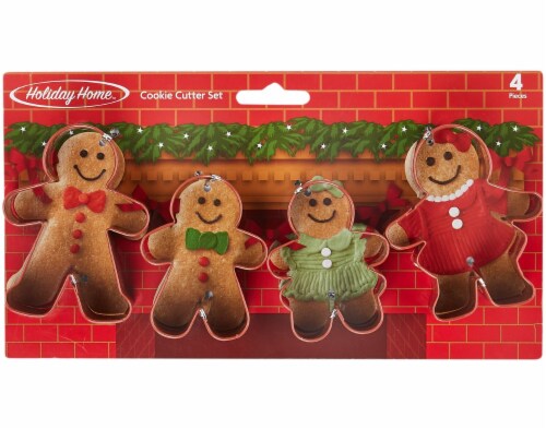 Holiday Home™ Gingerbread Family Cookie Cutter Set Perspective: front