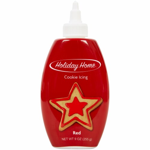 Holiday Home 9 oz Cookie Icing - Red Perspective: front