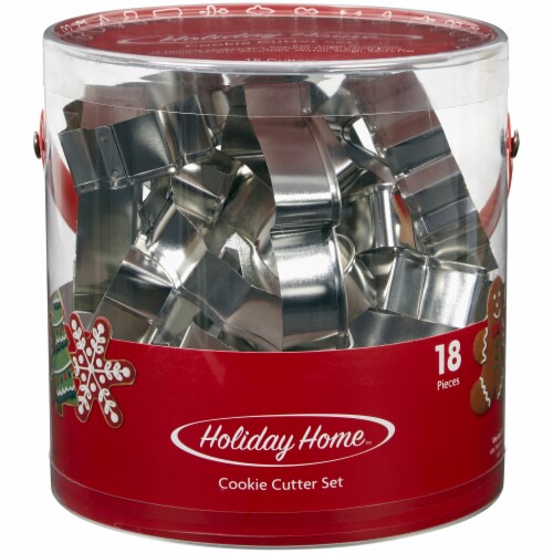 Holiday Home™ Metal Cookie Cutter Set - Silver Perspective: front