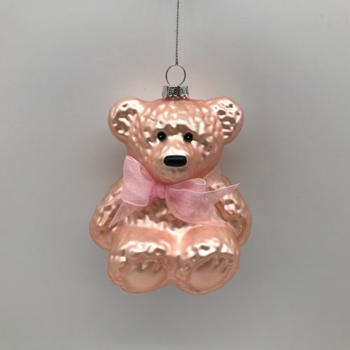 Holiday Home Pink Teddy Bear Christmas Ornament, 1 ct Kroger
