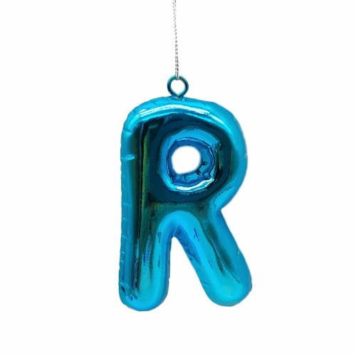 Holiday Home® Monogram R Balloon Christmas Ornament - Pink Perspective: front