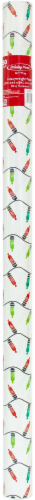 Holiday Home Small String Lights Gift Wrapping Paper Perspective: front