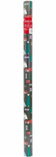 Holiday Home Holiday Shopping Gift Wrapping Paper Perspective: front