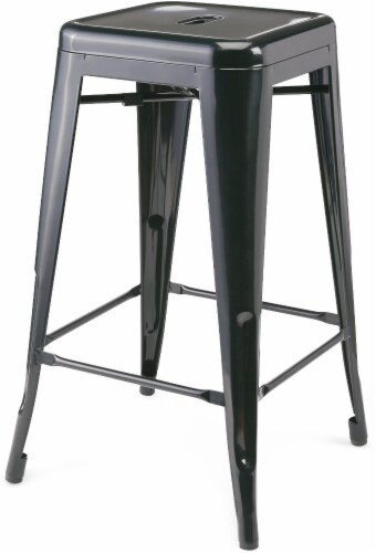HD Designs Metal Bar Stool Black 26 in Kroger