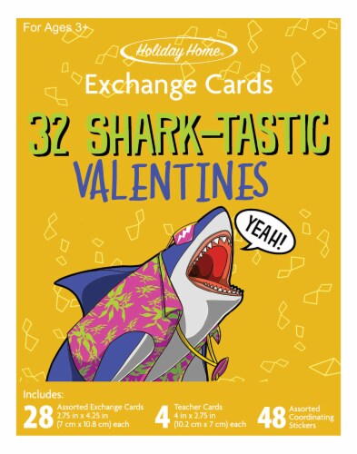 Holiday Home® Shark-Tastic Valentine's Cards Perspective: front