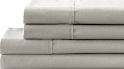 HD Designs 300 Thread Count Sheet Set - Silver Lining Perspective: front
