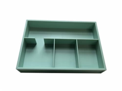 Everyday Living 4 Compartment Organizer - Green Perspective: front