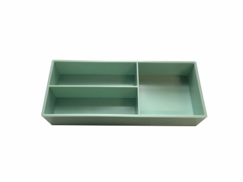 Everyday Living 3 Compartment Tray - Green Perspective: front