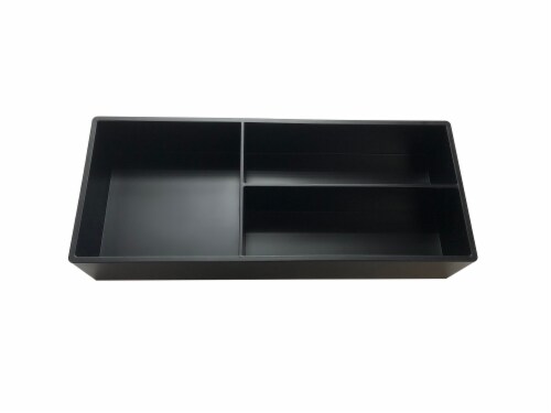 Everyday Living 3 Compartment Tray - Black Perspective: front