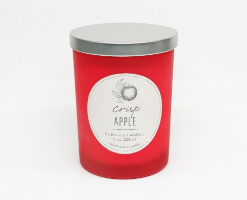 HD Designs Crisp Apple Jar Candle Perspective: front