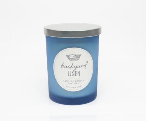 HD Designs Candle Jar- Backyard Linen Perspective: front