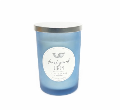 HD Designs Jar Candle - Backyard Linen Perspective: front