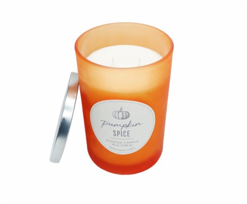 HD Designs Pumpkin Spice Candle Jar Perspective: front