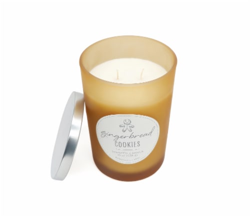 HD Designs Gingerbread Cookies Candle Jar Perspective: front