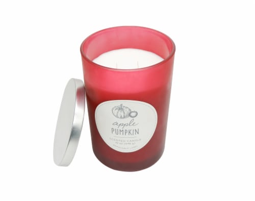 HD Designs Apple Pumpkin Candle Jar Perspective: front