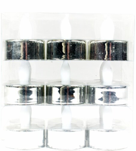 Holiday Home LED Tealights - Silver Perspective: front