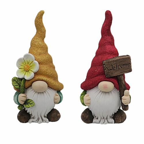 The Joy of Gardening Gnome - Red/Yellow Perspective: front