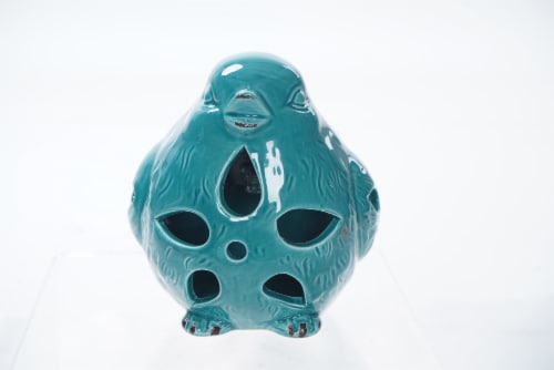 The Joy of Gardening Solar Ceramic Bird Perspective: front