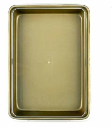 Dash of That Oblong Cake Pan with Lid - Gold Perspective: front