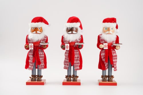 Holiday Home Santa in PJ's Nutcracker 14 Inch-Assorted Perspective: front