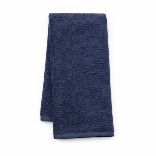 Dip Solid Hand Towel - Crown Blue Perspective: front