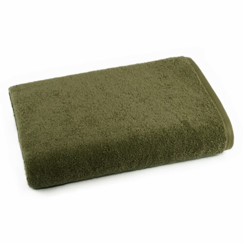 Dip Solid Bath Towel - Green Perspective: front