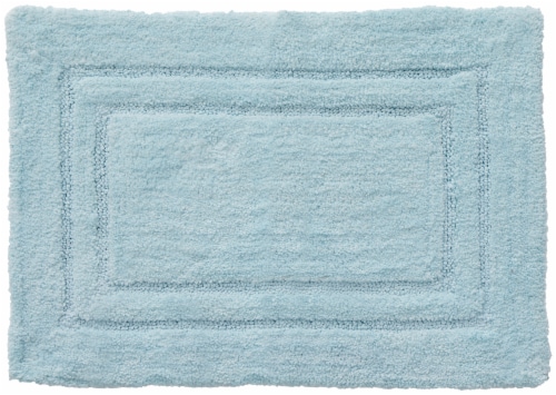 Everyday Living Light Blue Basic Bath Rug Perspective: front