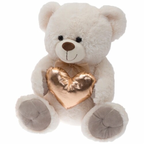 Rose gold sale stuffed teddy bear
