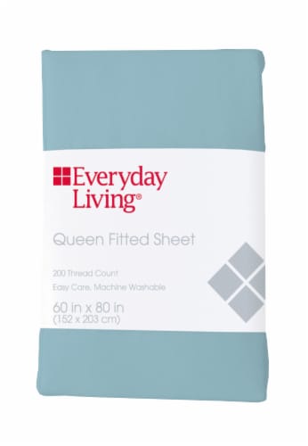 Everyday Living® 200 Thread Count Cotton/Polyester Fitted Sheet - Sea Angel Perspective: front